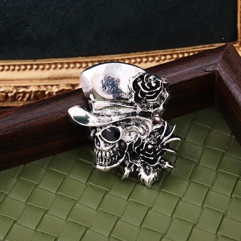 Vintage Gothic Skull Brooch Set - Pirate Style Costume Pins for Men & Women,Festival Gift Jewelry in Saudi Arabia