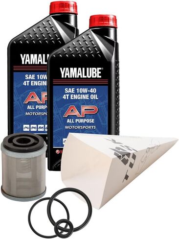 Tusk 4-Stroke Oil Change Kit Compatible with Yamalube All Purpose 10W-40 for Yamaha TW200 1990-2025 in Saudi Arabia