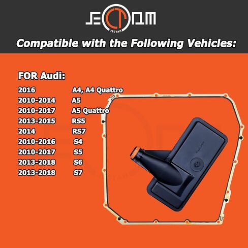 Automatic Transmission Filter Oil Pan Gasket Kit 0B5325429E 0B5321371E 0B5-325-429-E Compatible with 2010-2018 Audi A4 A4 Quattro A5 A5 Quattro RS5 RS7 S4 S5 S6 S7 Transmission Filter Set in Saudi Arabia