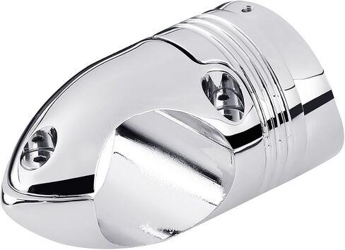 XMT-MOTO العالمي للدراجات النارية الألومنيوم المقود جبل على مدار الساعة تناسب 1 1/4 "(1.25") المقود (كروم) in Saudi Arabia
