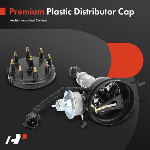 A-Premium Ignition Distributor Compatible with Ford F-150, F-100, F-250, F-350, E-100/E-250/E-350 Econoline, LTD, Custom, Country Sedan & Lincoln Continental, Mark IV & Mercury Cougar, Grand Marquis in Saudi Arabia