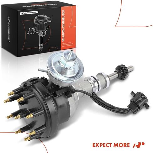 A-Premium Ignition Distributor Compatible with Ford F-150, F-100, F-250, F-350, E-100/E-250/E-350 Econoline, LTD, Custom, Country Sedan & Lincoln Continental, Mark IV & Mercury Cougar, Grand Marquis in Saudi Arabia