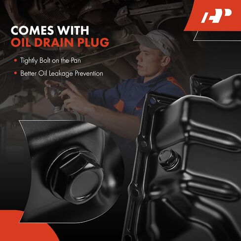 A-Premium Engine Oil Pan Sump with Drain Plug Compatible with Volkswagen Jetta Tiguan 2013-2023, Golf 2013 2015-2021, Polo 2013-2014, Taos 2021-2022 & Audi A3 2013-2020, Q3, A1, A3, 1.4L in Saudi Arabia