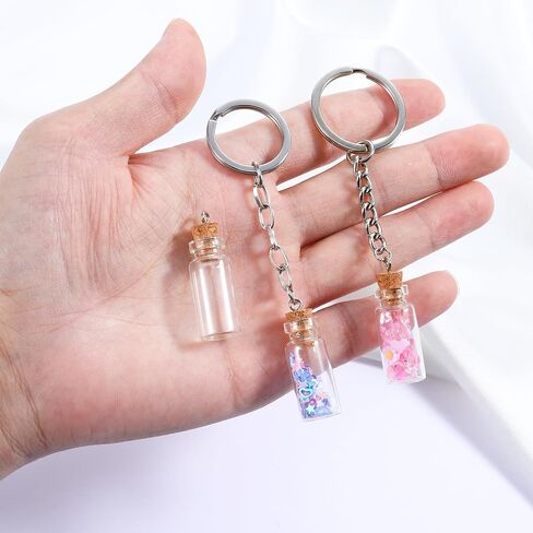 Larrel Cork Stoppers Glass Bottles, 15PCS Mini Glass Bottle with Wood Cork Stoppers Tiny Jars with Lids Romantic Decorations for Message Candy Wishing Bottle in Saudi Arabia
