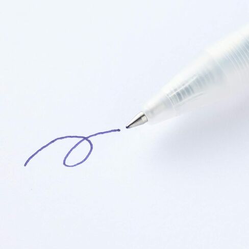 MUJI Smooth Gel Ink Ballpoint Pen Knock Type 10-Pieces Set, 0.5 mm Nib Size, Black in Saudi Arabia