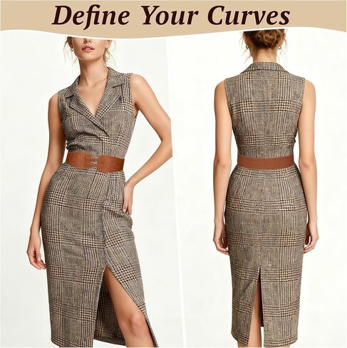 Dressystar Women's Wide Elastic Waist Belt for Dress Stretch Chunky Corset Belts Vintage Fashion Cinch Belt with Buckle in Saudi Arabia