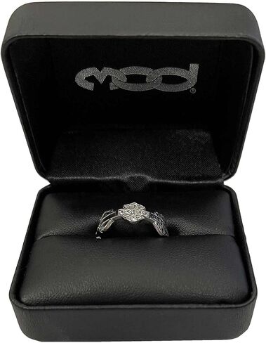Harley-Davidson Women's Ring, Multi Bar & Shield Logo Band, Silver HDR0227 in Saudi Arabia