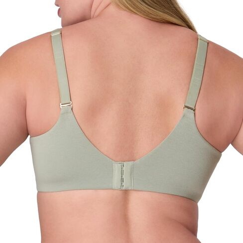 Bali Women's, Cotton Collection 2-ply Underwire Bra, Moisture-Wicking, Full Coverage, Convertible Straps in Saudi Arabia