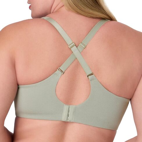 Bali Women's, Cotton Collection 2-ply Underwire Bra, Moisture-Wicking, Full Coverage, Convertible Straps in Saudi Arabia