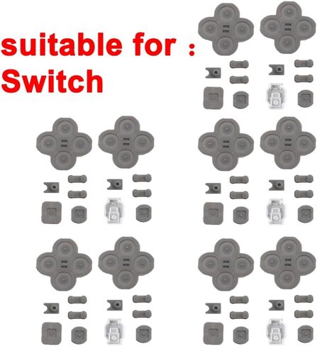 MYPUQIAO 5 Sets Silicone Conductive Rubber Pads Replacement for Switch Joy-con controller for NS left & Right Parts Controller Adhesive Button Changing Keypad Repair Replacement Part Tool Kit(Joycon) in Kuwait