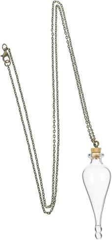 Mini Wishing Bottle Necklace Glass Pendant Tiny Jar for Crafting and Unique Multi-functional Small Bottle for Keepsakes and Decorations in Saudi Arabia