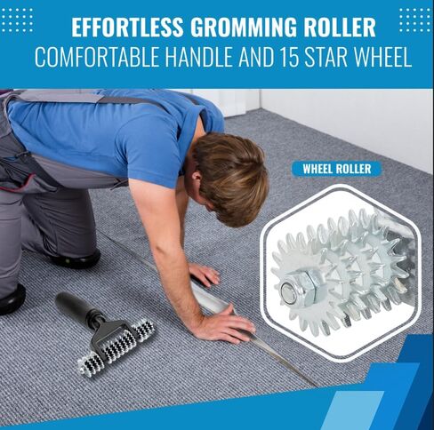 ZY393 Seaming Roller Seaming Spiked Star Grooming Carpet Pile Roller in Saudi Arabia
