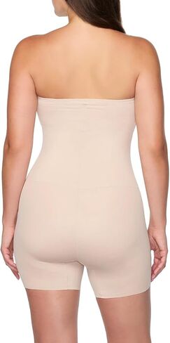TC Fine Intimates Dress Rehearsal Strapless Mid-Thigh Shaping Bodysuit - 4167 (Warm Beige, Medium) in Saudi Arabia