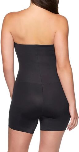 TC Fine Intimates Dress Rehearsal Strapless Mid-Thigh Shaping Bodysuit - 4167 (Black, Large) in Saudi Arabia