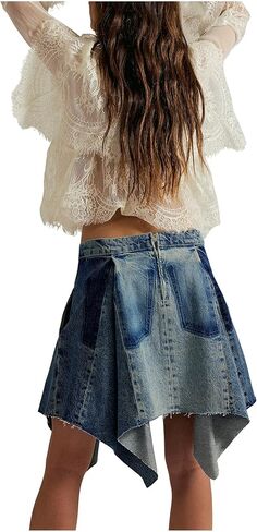 Free People Women's We The Free Wild River Handkerchief Skirt in Saudi Arabia