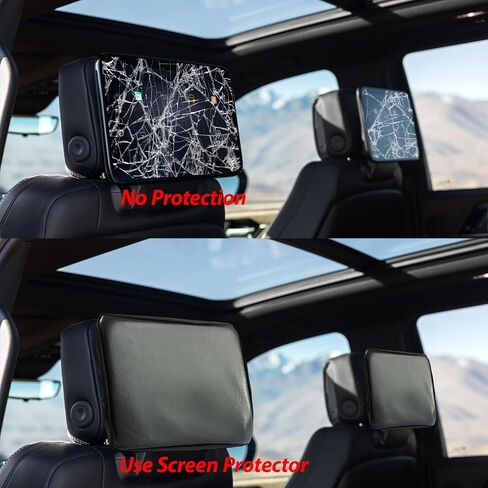 واقيات شاشة من النيوبرين لموديلات GMC وChevrolet Select 2021-2025، غطاء واقي لشاشة الترفيه في المقعد الخلفي، تصميم حزام مرن، سهل التركيب (عبوتان) in Kuwait