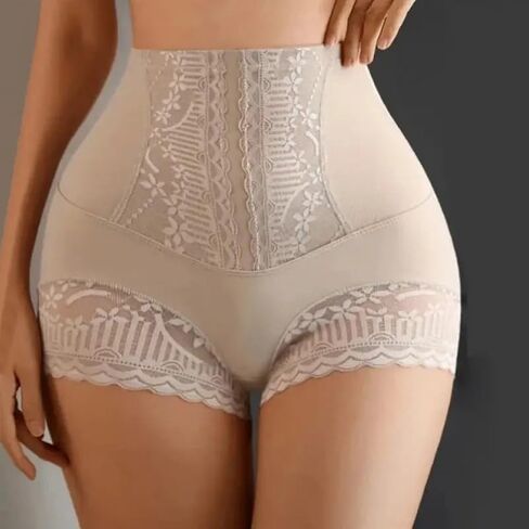 Seamless High-Waisted Women's Tummy Control Lace Underwear Underpants, Shapewear Briefs for Women in Saudi Arabia