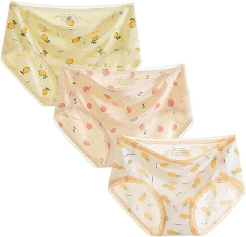 Women’s Underwear Cotton Panties Strawberry Cute Kawaii Japanese Underwear 3 Pack in Saudi Arabia