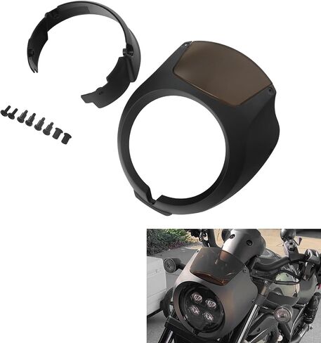 XMT-MOTO Headlight Fairing Clear Windshield Fit For Honda Rebel CMX1100 2021-2025 Matte black/Smoke Windshield in Saudi Arabia