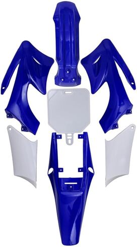 Apollo Orion 7pcs Pit Bike Plastics Fairing Kit with Tall Seat and Gas Fuel Tank for Apollo 90cc 110cc 125cc 150cc Orion Style Thumpstar Atomik Dirt Pit Bike (Blue) in Saudi Arabia