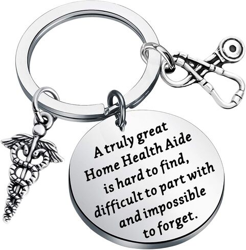 SEIRAA Home Health Aide Gifts A Truly Great Home Health Aide is Hard to Find Keychain Gift for Nurse Practitioner Nurses Aide in Saudi Arabia