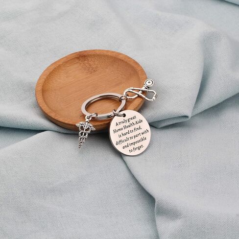 SEIRAA Home Health Aide Gifts A Truly Great Home Health Aide is Hard to Find Keychain Gift for Nurse Practitioner Nurses Aide in Saudi Arabia