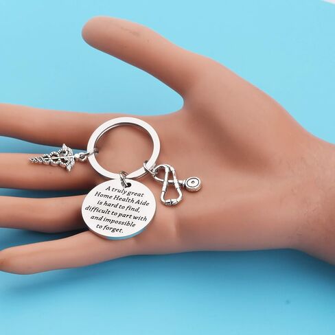 SEIRAA Home Health Aide Gifts A Truly Great Home Health Aide is Hard to Find Keychain Gift for Nurse Practitioner Nurses Aide in Saudi Arabia