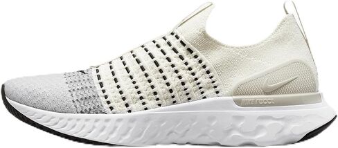 حذاء الجري Nike React Phantom Run Flyknit 2 للرجال (DV2139-100، شراعي/أبيض/عظم فاتح/أسود) مقاس 8.5 in Saudi Arabia