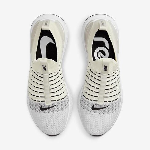 حذاء الجري Nike React Phantom Run Flyknit 2 للرجال (DV2139-100، شراعي/أبيض/عظم فاتح/أسود) مقاس 8.5 in Saudi Arabia