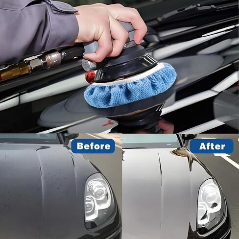 20 قطعة من وسادات تلميع السيارات المصنوعة من الألياف الدقيقة مقاس 5-6 بوصة، وأغطية تلميع السيارات الفاخرة لأداة التلميع المدارية، وأداة وضع الشمع، وتفصيل السيارات in Kuwait