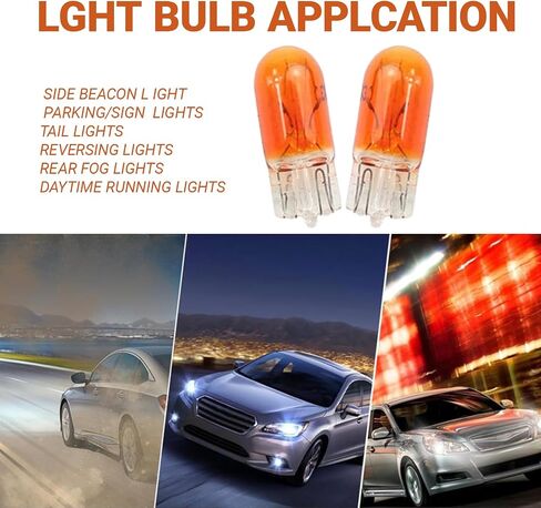 10 PCS T5 Car Wedge Light, 12V 1.2W Miniature Bright Auto Dashboard Gauge Side Light Bulb Lamp, Multifunctional Width Indicator Light, Instrument bulb, Lighting Accessories for Most Cars (White) in Saudi Arabia