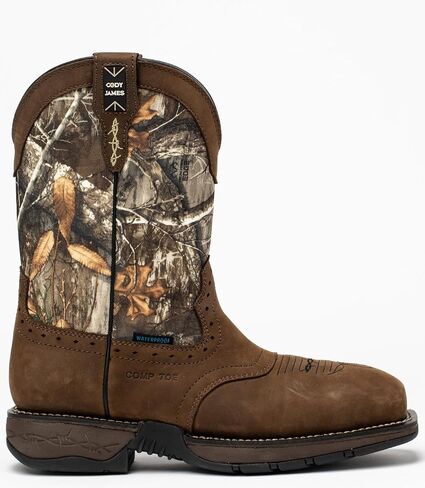 Cody James Men's 11" Xero Gravity Lite Camo Western Work Boot Composite Toe - Mlbp-3-D in Saudi Arabia