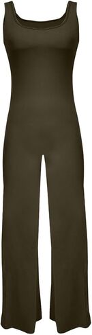 بدلة قفز نسائية من قطعة واحدة مع حمالة صدر للتحكم في البطن، بدلة رومبير للتمرين بدون أكمام وظهر مكشوف in Kuwait