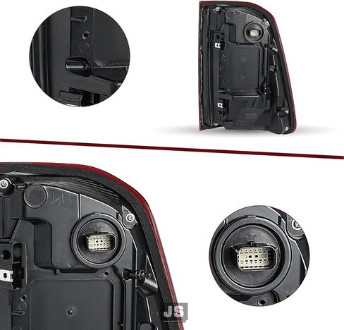 JSBOYAT LED Tail Light Assembly Compatible with 2019-2024 Dodge Ram 1500 Without Blind Spot Model, Rear Brake Light Red Lens Tail Lamps Right Passenger Side 55112990AD CH2801217 in Saudi Arabia