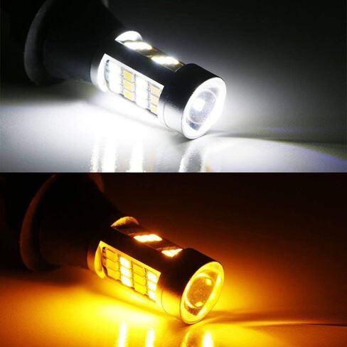 iJDMTOY 42-SMD High Power 1156 7506 7527 Single Filament Switchback Replacement Bulbs For Turn Signal w/White Feature in Saudi Arabia