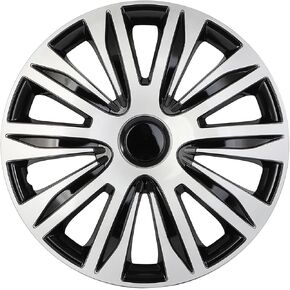 SCITOO Fit 17 Inch Black & Silver Wheel Hubcap Fit Rim 17 Set of 4 for all model in Saudi Arabia