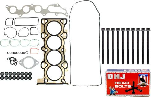 DNJ HGB478 Cylinder Head Gasket Set with Head Bolt Kit for 2006-2013 Mazda 3 5 6 2.0L-2.3L L4 16V DOHC 2000cc in Saudi Arabia