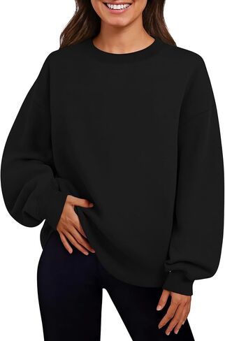 Womens Oversized Sweatshirts Hoodies Crewneck Long Sleeve Tops Fall Fashion Outfits Clothes 2025 in Saudi Arabia