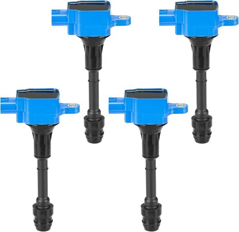 Ignition Coil Pack for Nissan Altima 2002-2006 2.5L L4, Sentra 2002-2008 2.5L L4, X-Trail 2002-2013 2.5L L4, UF350 1788319 5C1395 C1398 22448-8H315 4 Pcs in Saudi Arabia