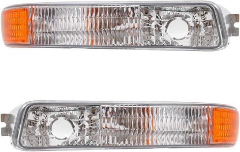 Brock Replacement Driver and Passenger Set Park Signal Front Marker Lights Compatible with 1999-2007 Sierra Pickup Truck 2000-2006 Yukon & Yukon XL 15199560 15199561 in Saudi Arabia