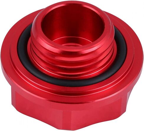 Acouto Automotive Replacement Oil Filler -Aluminium Alloy Oil Filler Cover Engine Fuel for Car (Red) in Saudi Arabia