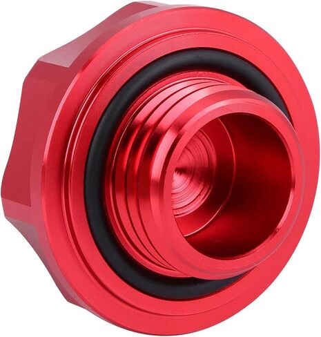 Acouto Automotive Replacement Oil Filler -Aluminium Alloy Oil Filler Cover Engine Fuel for Car (Red) in Saudi Arabia