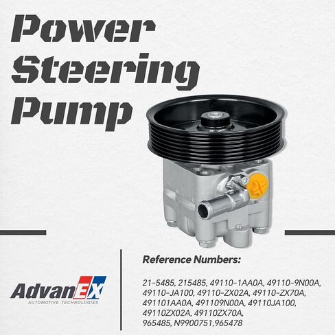 49110ZX70A Power Steering Pump with Pulley Compatible with Nissan 2007-2012 Altima 2009-2014 Maxima 2009-2014 Murano 3.5L V6 Raplace 21-5485 491101AA0A in Saudi Arabia