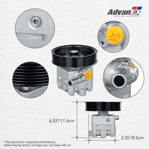 49110ZX70A Power Steering Pump with Pulley Compatible with Nissan 2007-2012 Altima 2009-2014 Maxima 2009-2014 Murano 3.5L V6 Raplace 21-5485 491101AA0A in Saudi Arabia