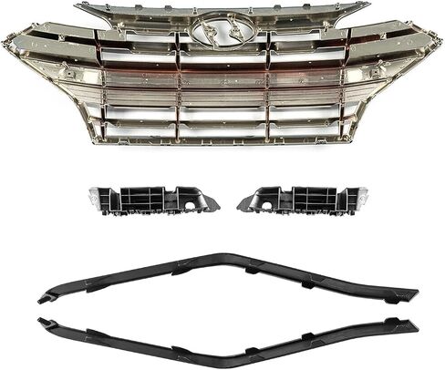 Complete Front Bumper Cover & Grille & Fog Light Kit Fit for 2019-2020 Hyundai Elantra USA Build-Front Bumper Cover Set (1Set-bumper kit) in Saudi Arabia
