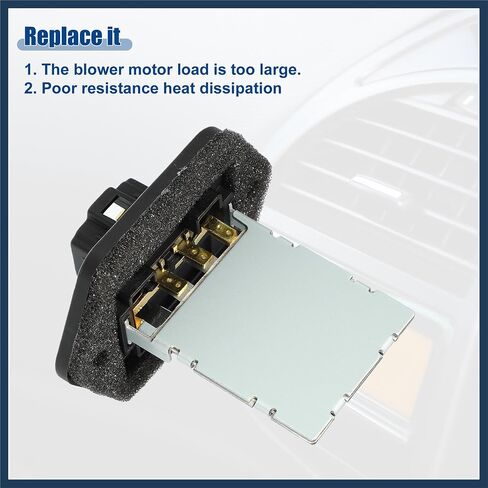 سيارة HVAC منفاخ موتور المقاوم سخان استبدال صالح لكيا سبورتاج 2007-2010 لشركة هيونداي توكسون 2005-2007 NO. 971282D200/971282D210 - عبوة من قطعة واحدة بتصميم أنيق باللون الأسود in Saudi Arabia