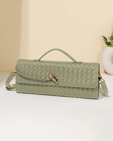 Handwoven Women's Clutch Purse, Crossbody Bag with Adjustable Strap for Evening & Casual Use in Saudi Arabia