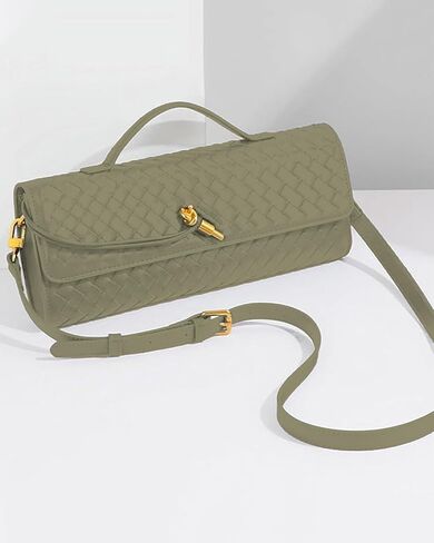 Handwoven Women's Clutch Purse, Crossbody Bag with Adjustable Strap for Evening & Casual Use in Saudi Arabia
