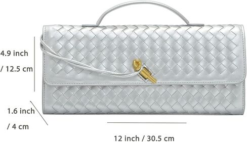 Handwoven Women's Clutch Purse, Crossbody Bag with Adjustable Strap for Evening & Casual Use in Saudi Arabia