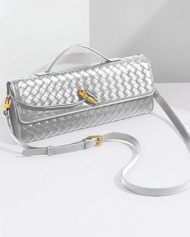 Handwoven Women's Clutch Purse, Crossbody Bag with Adjustable Strap for Evening & Casual Use in Saudi Arabia